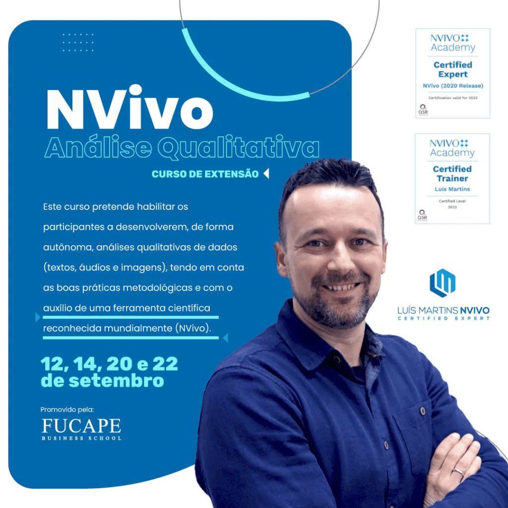 Curso de extensão NVivo: Análise Qualitativa