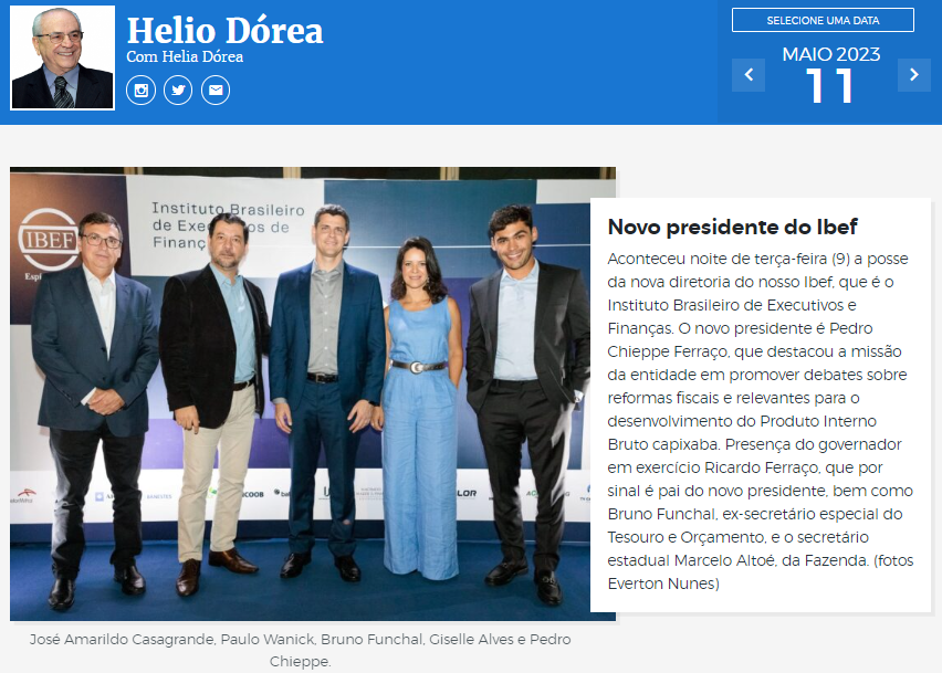 Coluna Social Helio Dórea - Folha Vitória